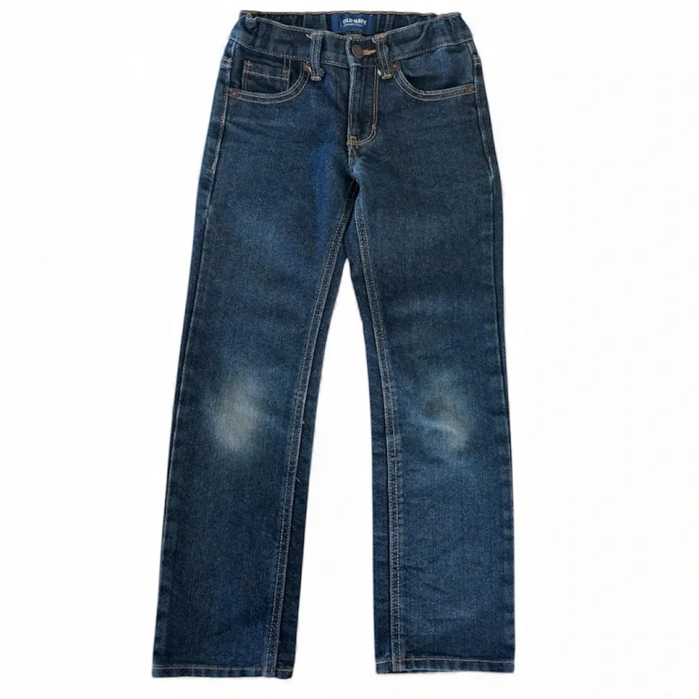Old Navy Dark Blue Denim Jeans Kids Boys Size 8 Slim